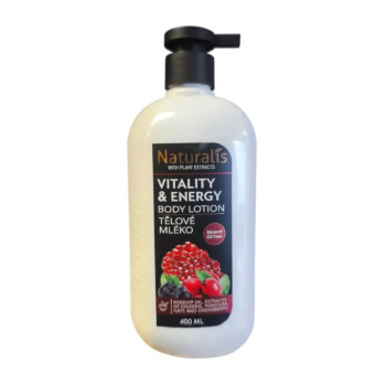 Naturalis tělové mléko Vitality and Energy 400 ml